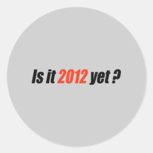 Sticker Rond Le bourdonnement anti-Obama - 2012 pourtant