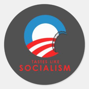 Sticker Rond Le bourdonnement anti-Obama - Des goûts comme le