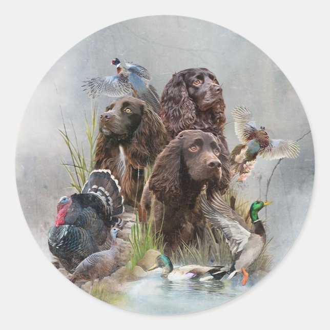 Sticker Rond Le Boykin Spaniel (Devant)