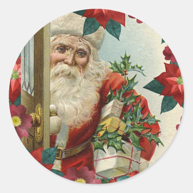 Sticker Rond Le Bringing de Santa Claus (Devant)