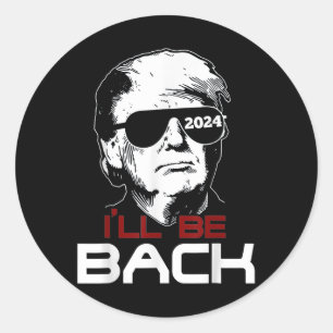 Sticker Rond Le cadeau de la famille sera de retour Trump 2024