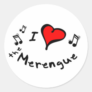 Sticker Rond le cadeau Merengue I Heart-Love