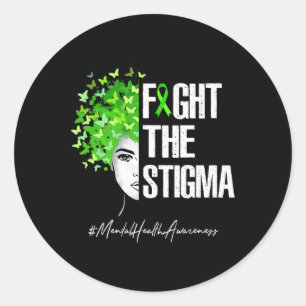 Sticker Rond Le cadeau Stigma de sensibilisation à la santé men