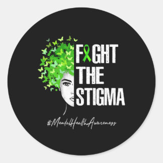 Sticker Rond Le cadeau Stigma de sensibilisation à la santé men
