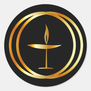 Sticker Rond Le calice flamboyant