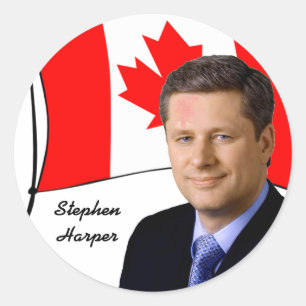 Sticker Rond Le Canada P.M. Stephen Harper