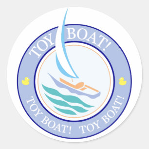 Sticker Rond Le canard Tot Spot_Toy Boat (multicolore)