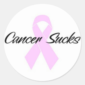 Sticker Rond Le cancer craint