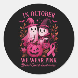 Sticker Rond Le Cancer Du Sein Chemises Femmes Halloween En Oct