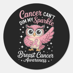 Sticker Rond Le cancer ne peut pas réduire mes lauréats du canc