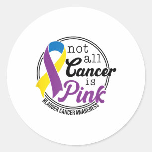 Sticker Rond Le Cancer N'Est Pas Tout Rose, La Sensibilisation