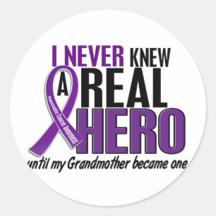 Sticker Rond Le Cancer pancréatique N'A JAMAIS CONNU une