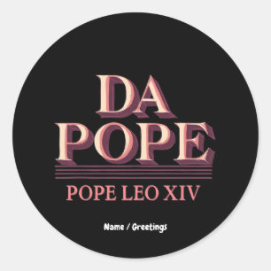 Sticker Rond Le cardinal Robert Prevost et l'ascension du pape