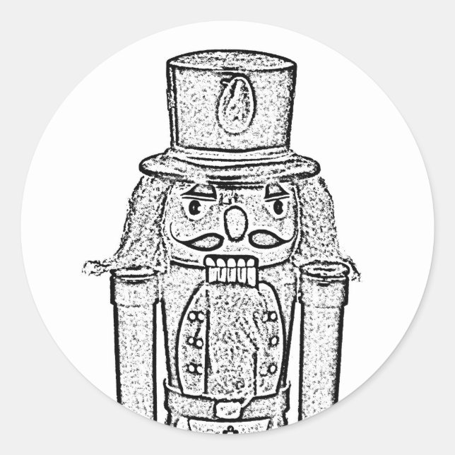 Sticker Rond Le Casse-Noix (Devant)