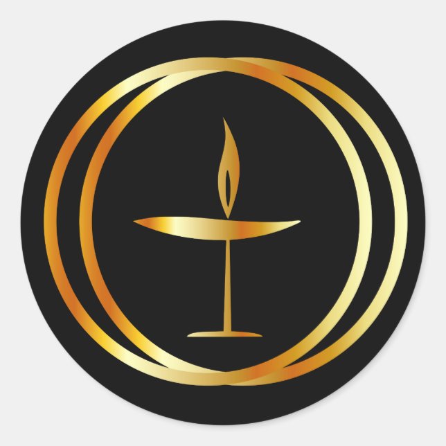 Sticker Rond Le Chalice flamboyant (Devant)