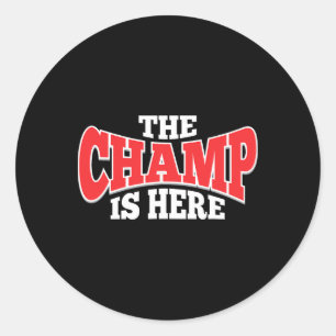 Sticker Rond Le Champ Est Ici Sport Arts Martiaux Motivationnel
