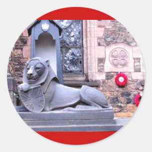 Sticker Rond Le château d'Édimbourg