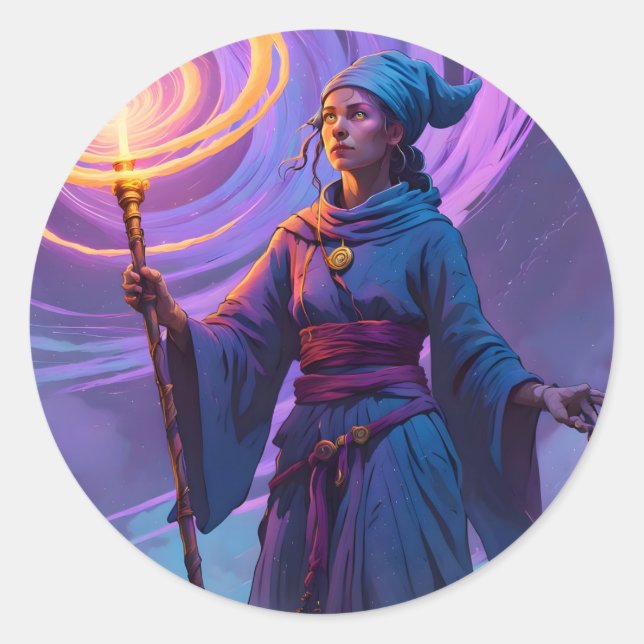 Sticker Rond Le chemin arcanique -  (Devant)