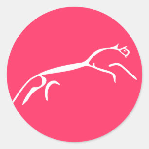 Sticker Rond Le cheval blanc d'Uffington