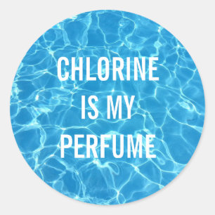 Sticker Rond Le Chlorine Est Mon Parfum