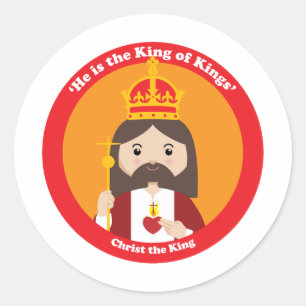 Sticker Rond Le Christ le roi