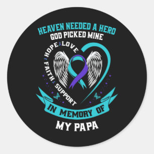 Sticker Rond Le Ciel Avait Besoin D'Un Héros Que Dieu A Pris Mo
