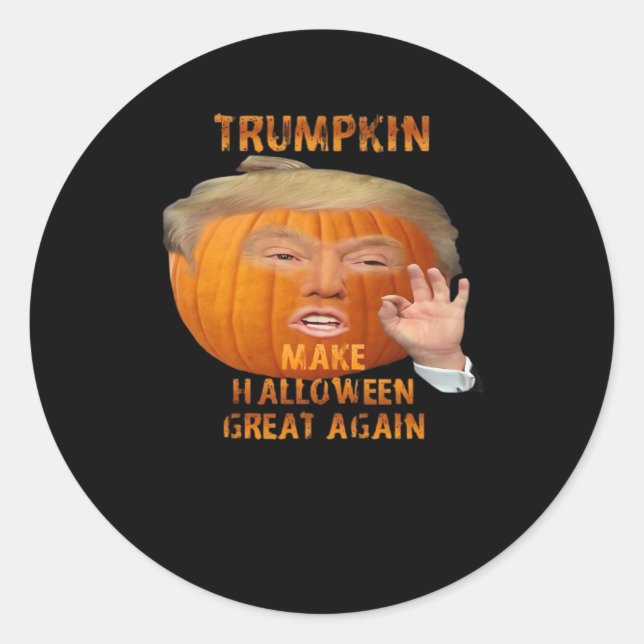 Sticker Rond Le Citrouille de Trumpkin redonne sa grandeur à Ha (Devant)