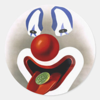 Sticker Rond Le Clown bonbon