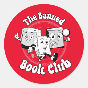 Sticker Rond Le club du livre interdit