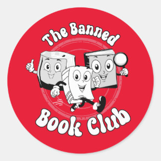 Sticker Rond Le club du livre interdit