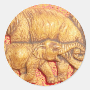 Sticker Rond Le coeur du troupeau : Portrait de famille des élé