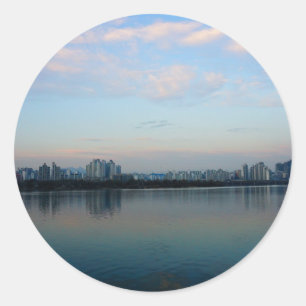 Sticker Rond Le coeur et l'âme de Séoul