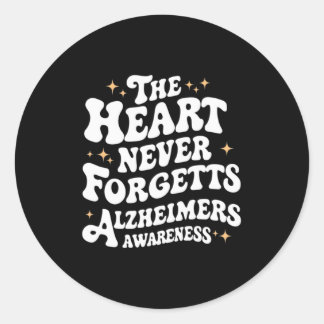 Sticker Rond Le Coeur n'oublie jamais la démence Heimers Sensib