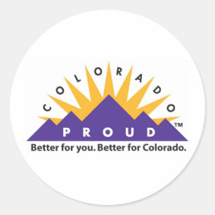 Sticker Rond Le Colorado fier