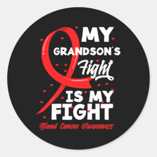 Sticker Rond Le combat de mon petit-fils est mon combat Sensibi