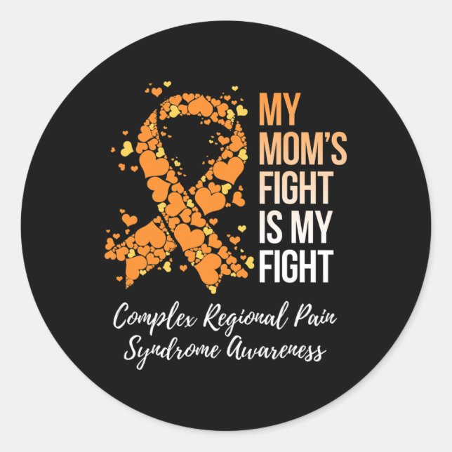 Sticker Rond Le complexe de combat de ma mère Le syndrome de do (Devant)