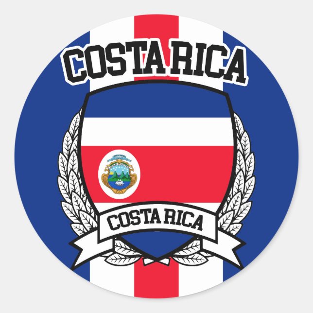 Sticker Rond Le Costa Rica (Devant)