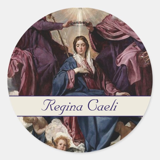 Sticker Rond Le couronnement de Notre-Dame (Devant)