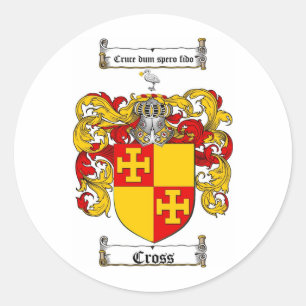 STICKER ROND LE CREST CROISÉ DE FAMILLE - MANTEAU DES BRAS