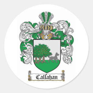 STICKER ROND LE CREST DE FAMILLE DE CALLAHAN - MANTEAU DE