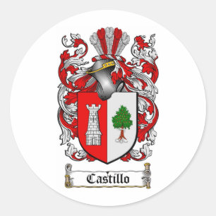STICKER ROND LE CREST DE FAMILLE DE CASTILLO - MANTEAU DE