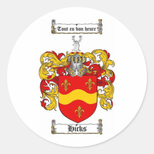 STICKER ROND LE CREST DE FAMILLE DE PLOUCS - MANTEAU DE PLOUCS