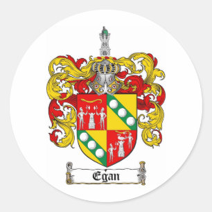 STICKER ROND LE CREST DE FAMILLE D'EGAN - MANTEAU D'EGAN DES