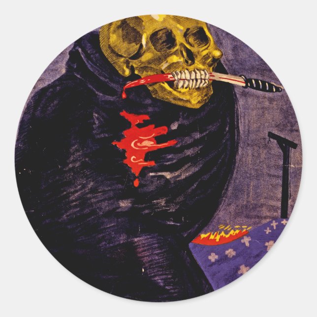 Sticker Rond Le danger du bolchevisme (Devant)