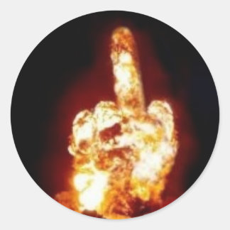 Sticker Rond Le doigt