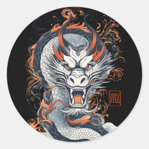 Sticker Rond Le Dragon