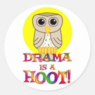 Sticker Rond Le drame est un chaud