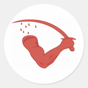 Sticker Rond Le drapeau de Goliad