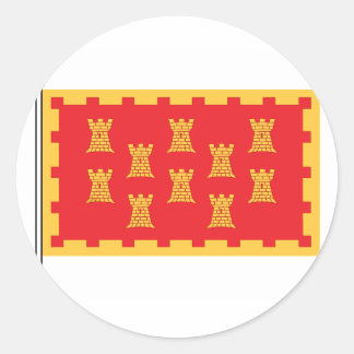 Sticker Rond Le drapeau du Grand Mancunien