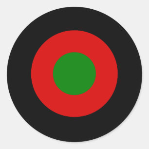 Sticker Rond Le drapeau du Malawi symbole de l'armée